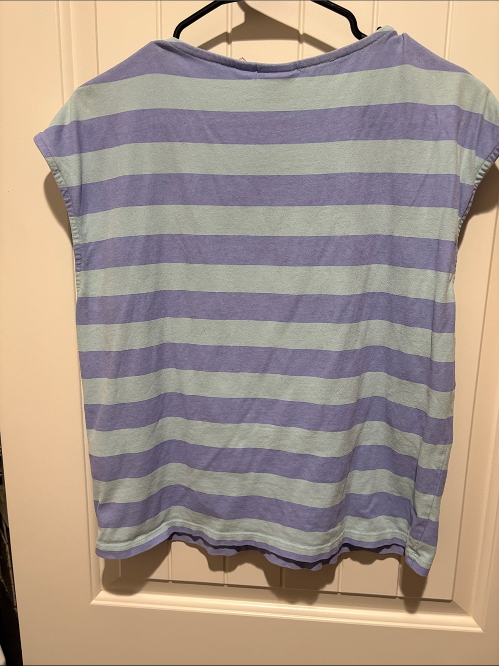 Quiksilver Short Sleeve Striped Tee in Light Blue & Lavender - Picture 4 of 4